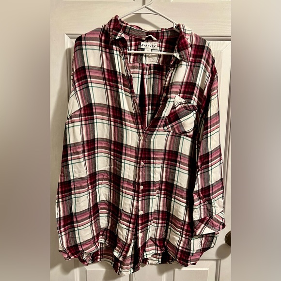 Ava & Viv Tops - Ava & Viv long sleeve button up, 3x